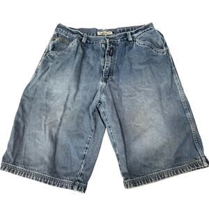 Vintage Willie Esco Shorts Mens 38 Blue Denim Baggy Jorts Streetwear Y2K Hip Hop